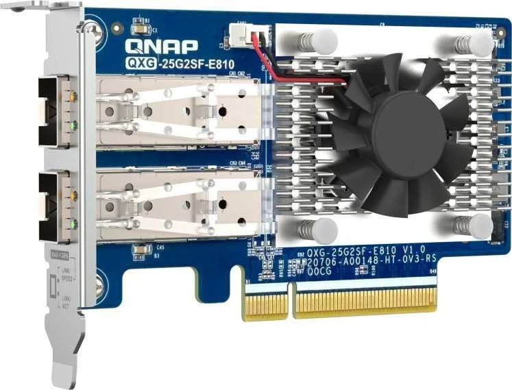 Port QNAP QXG-25G2SF-E810 2 prievadų 25GbE