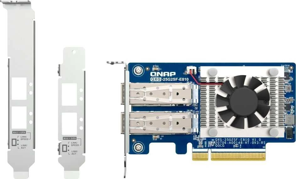 Port QNAP QXG-25G2SF-E810 2 prievadų 25GbE