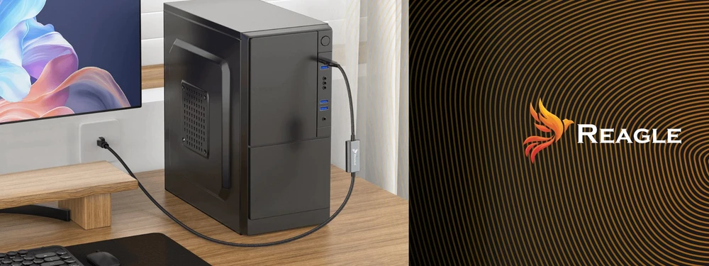 Karta jungiama į tinklą Reagle Przejściówka USB 3.2 Ethernet adapter Karta jungiama į tinklą LAN RJ45 2,5Gb/s 5M REAGLE