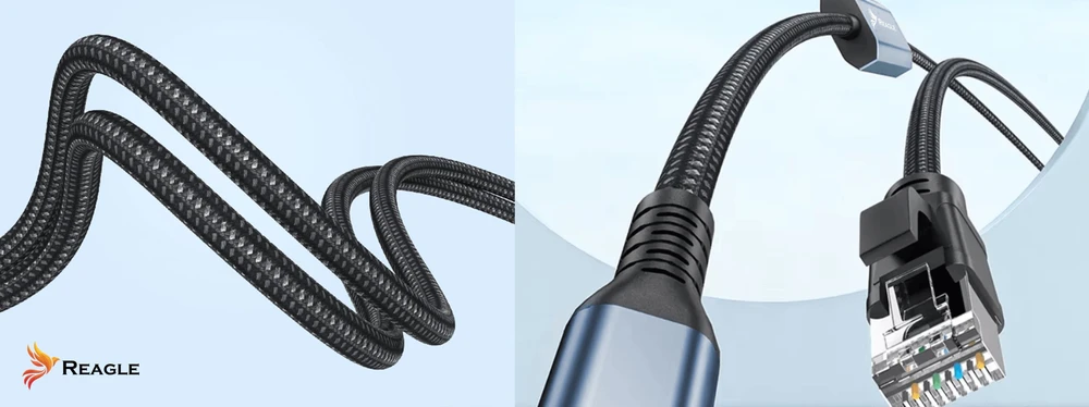 Karta jungiama į tinklą Reagle Przejściówka USB 3.2 Ethernet adapter Karta jungiama į tinklą LAN RJ45 2,5Gb/s 5M REAGLE