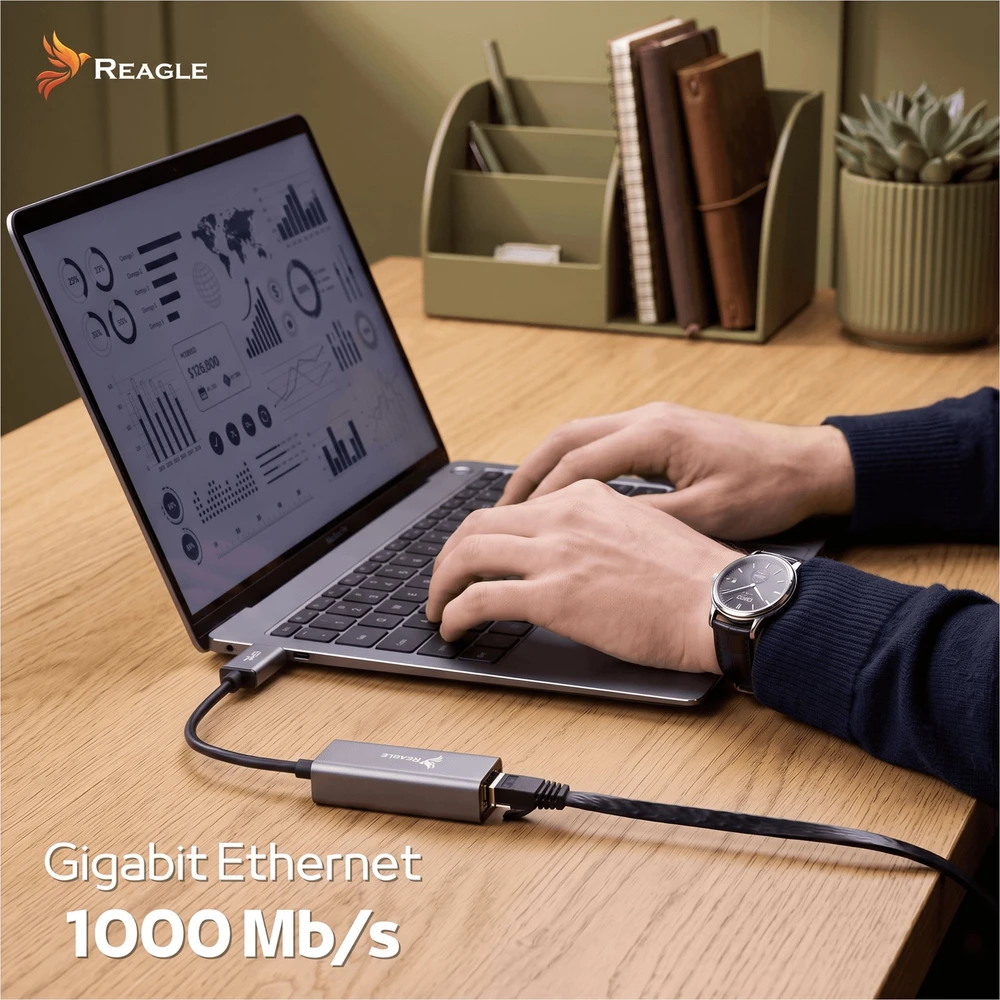 Karta jungiama į tinklą Reagle Reagle Karta Sieciowa USB A 3.1 GIGABIT LAN 1000Mb RJ45