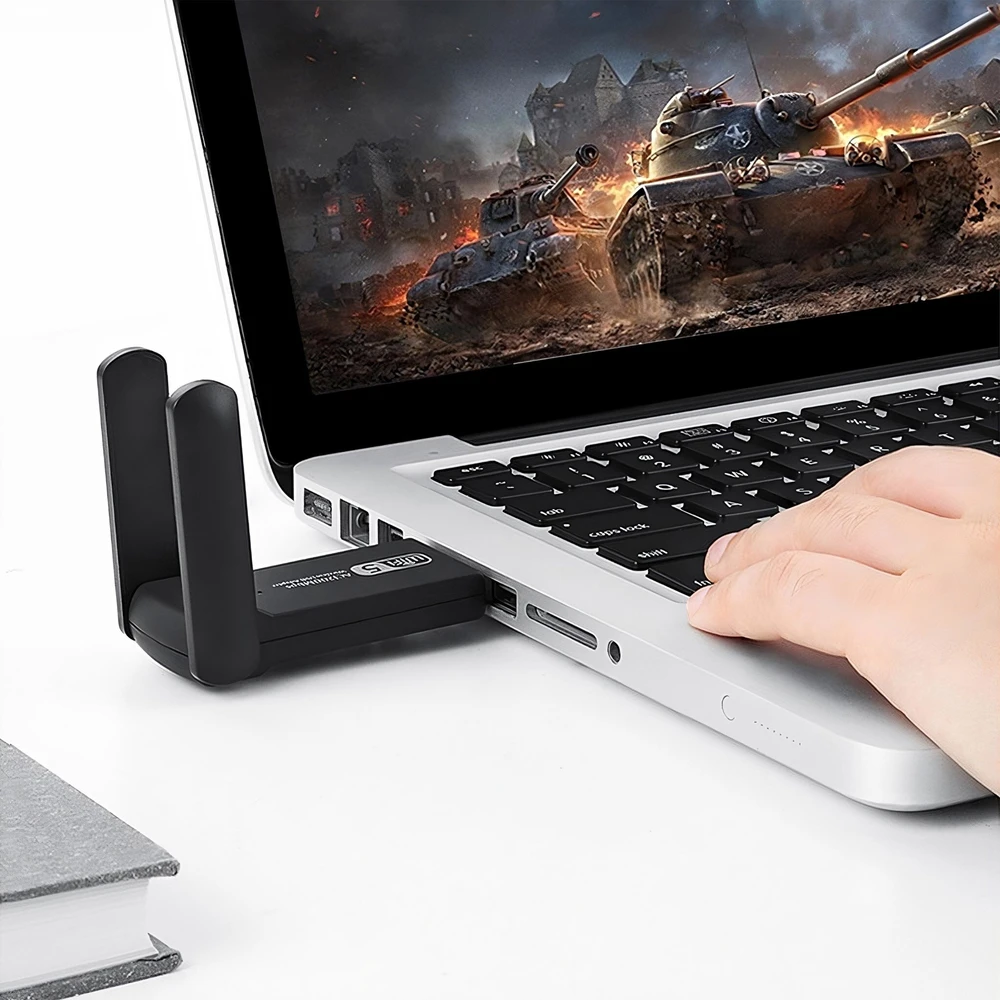 Retoo „Wi-Fi“ tinklo plokštės adapteris, „Wi-Fi USB 3.0“, išorinės antenos, 1300 Mbps, 5 GHz, E628