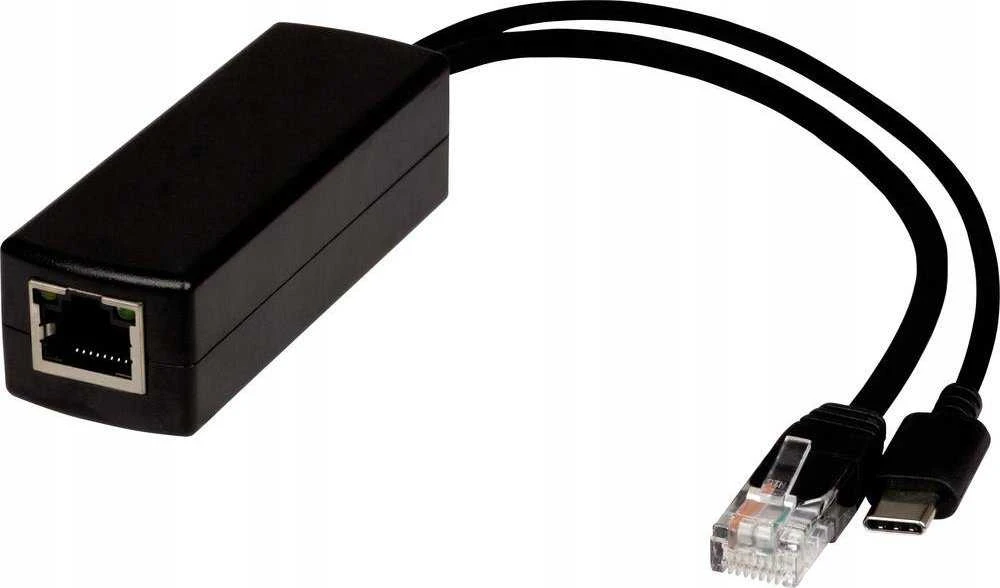 MicroConnect Siwa PoE adapteris su USB-C ir RJ45 jungtimis