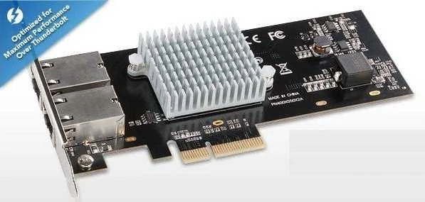 Karta jungiama į tinklą Sonnet Presto 10GBASE-T Ethernet 2-Port PCIe Card [Thunderbolt compatible] *New
