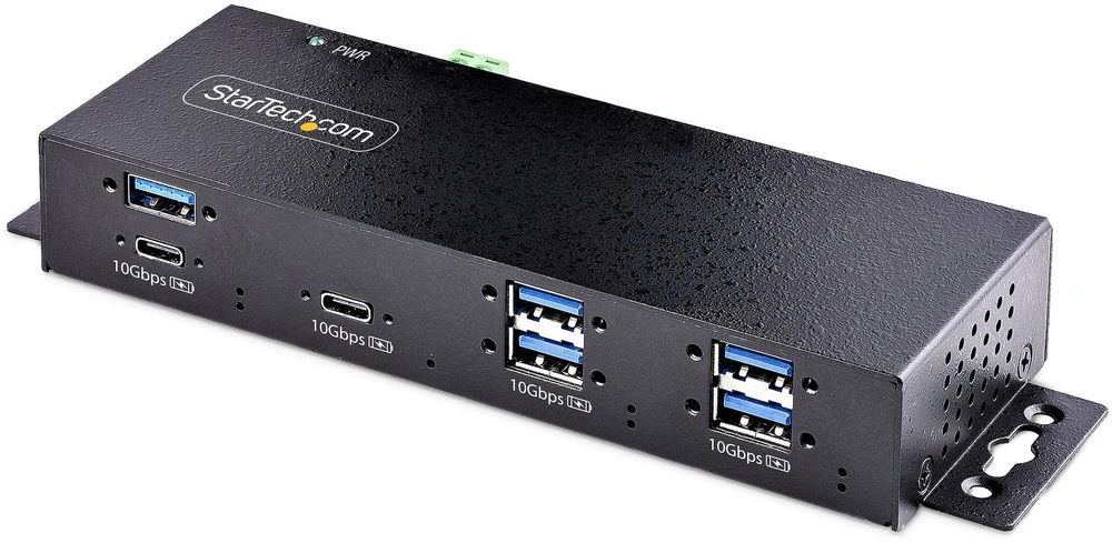 StarTech 7-Port USB-C Hub Przemysłowy USB-Hub su 10Gbps i adapteriu 5x USB-A/2x USB-C Ports Aktywny rozdzielacz USB