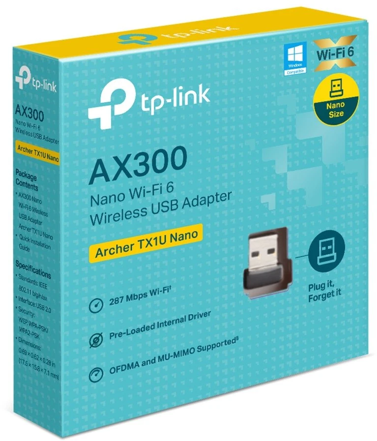 Karta jungiama į tinklą TP-Link Archer TX1U Nano