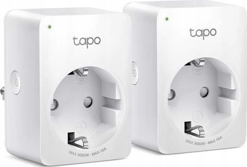 TP-Link Tapo P110(2-pack)(EU) išmanusis WiFi mini lizdas (3680W,16A,2.4GHz,BT)