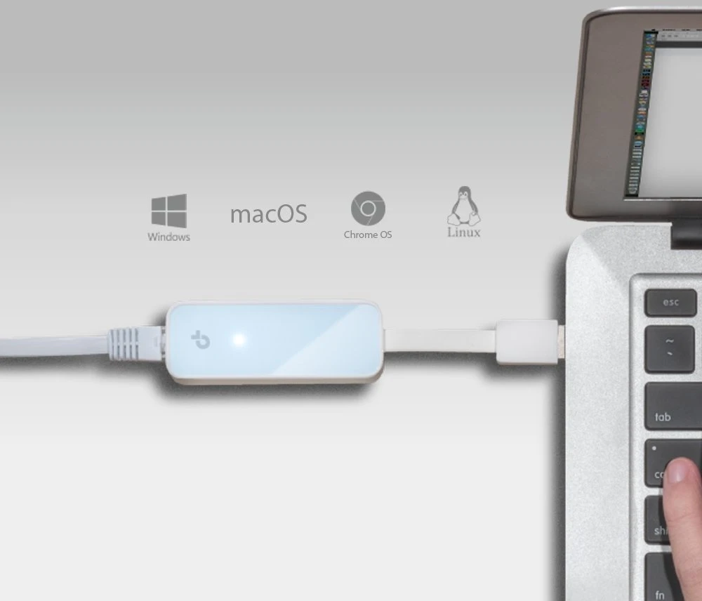 Karta jungiama į tinklą TP-Link USB (UE200)