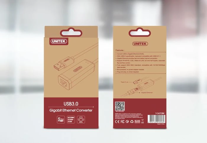 Unitek Y-3470 tinklo kortos pakuotė