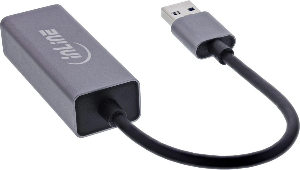 „Vision InLine®“ USB 3.2 tinklo adapteris, USB-A į RJ45 gigabito tinklo kabelis