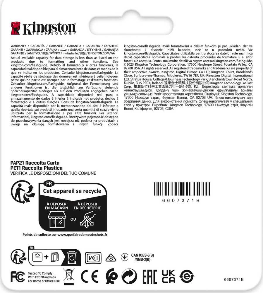 „Kingston“ | SDHC/SDXC SD | „Flash“ atminties kortelė | 16 GB