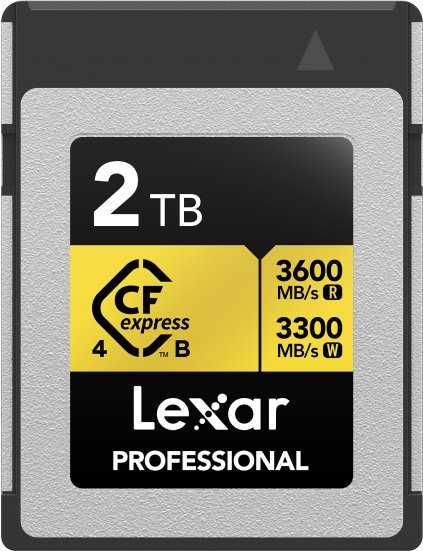 „Lexar Professional Gold CFexpress“ 2 TB atminties kortelė (LCXEXP4002T-RNENG)