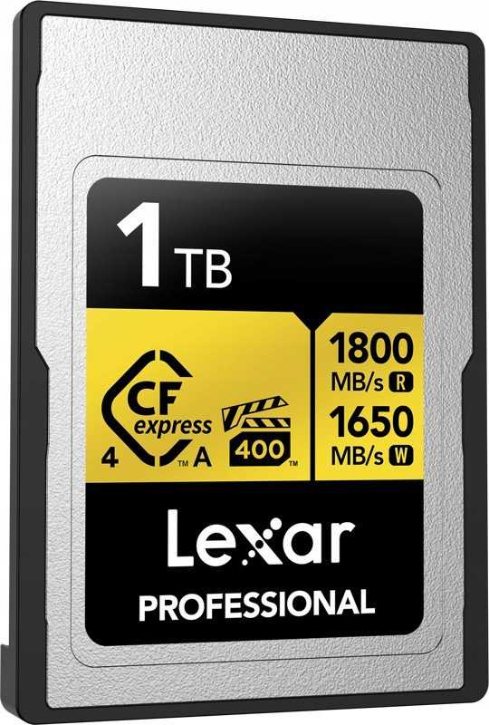 „Lexar Professional Gold CFexpress“ 1 TB atminties kortelė (LCAGOLD001T-RNENG)