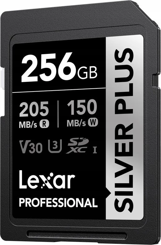 Lexar Professional Sidabrinis PLUS SDXC 256GB atminties kortelė