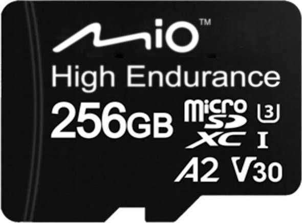 Atminties kortelė Mio High-Endurance | 256 GB | MicroSD | Flash atminties klasė UHS-I