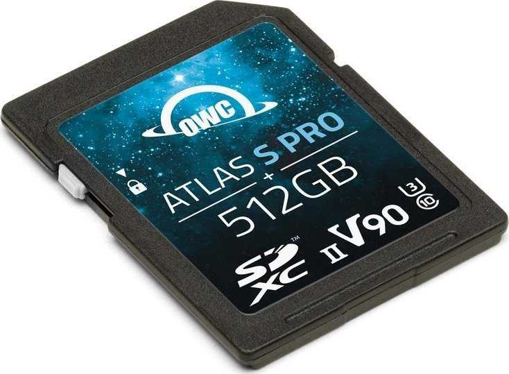 Atminties kortelė OWC SDXC Atlas S Pro 512GB UHS-II V90 290/275 MB/s