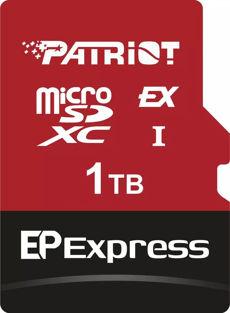 Atminties kortelė Patriot EP Express Micro SDXC 1 TB Class 10 UHS-I/U3 V30 kortelė (PEF1TEPEXMCX)