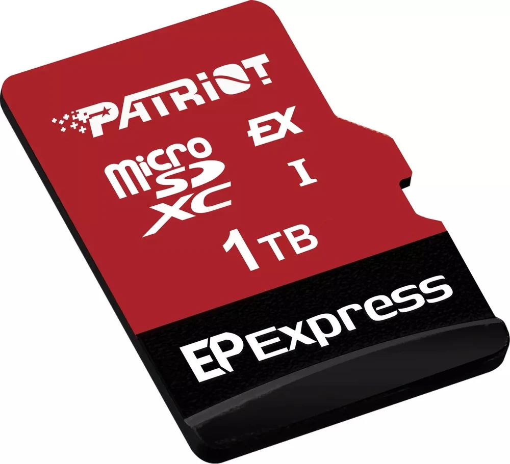 Atminties kortelė Patriot EP Express Micro SDXC 1 TB Class 10 UHS-I/U3 V30 kortelė (PEF1TEPEXMCX)