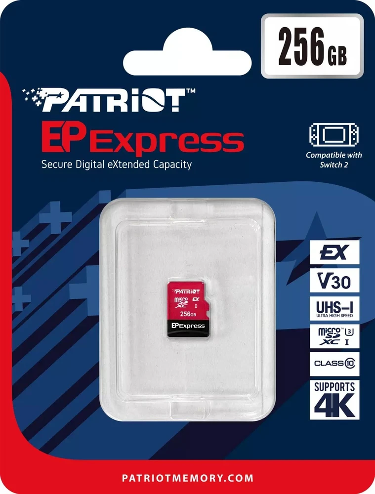 Atminties kortelė PATRIOT MEMORY EP Express Micro SD 256GB