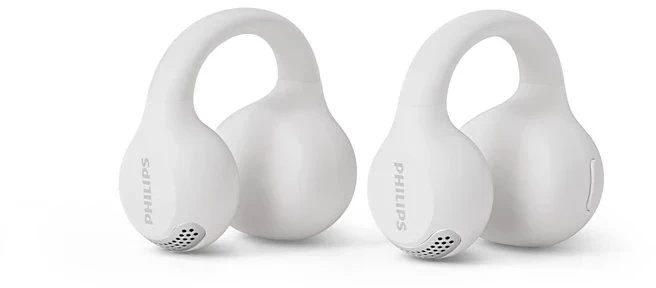 Tikros belaidės ausinės Philips, balta