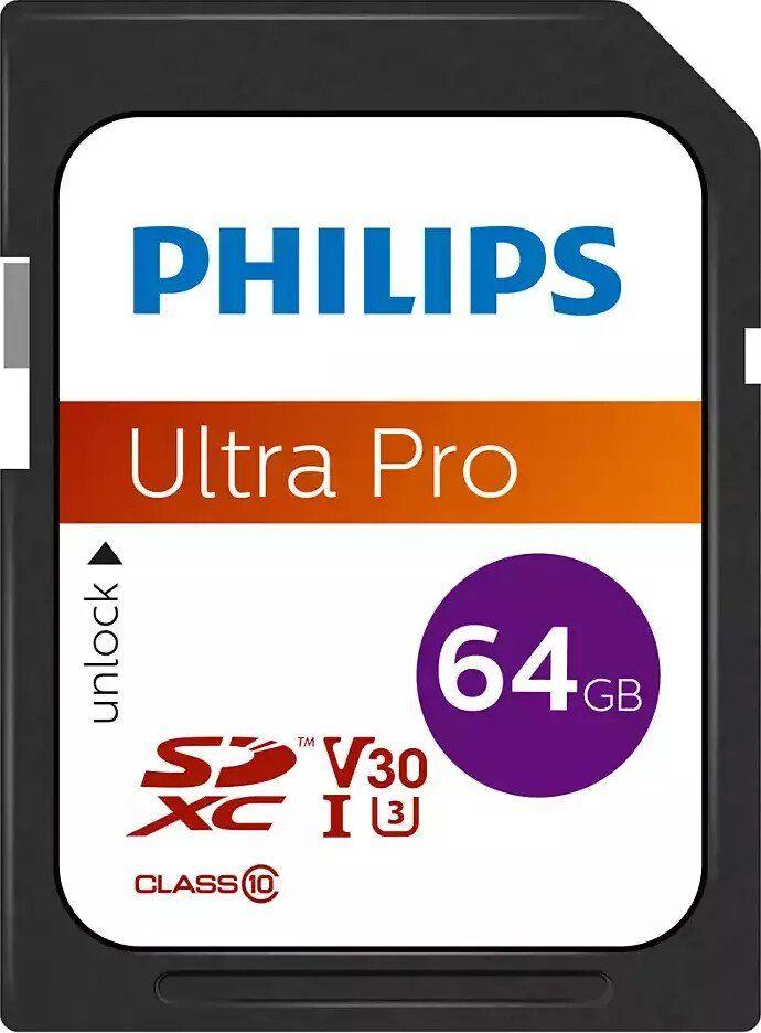 Atminties kortelė „Philips“ SDXC kortelė 64 GB, 10 klasės UHS-I U3 V30 A1