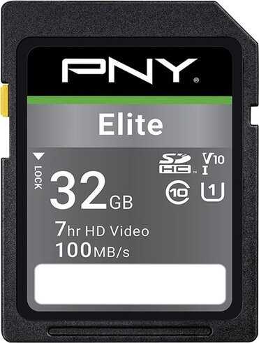Atminties kortelė Pny Technologies Karta PNY Elite SDHC 32 GB Class 10 UHS-I/U1 (P-SD32GU1100EL-GE)