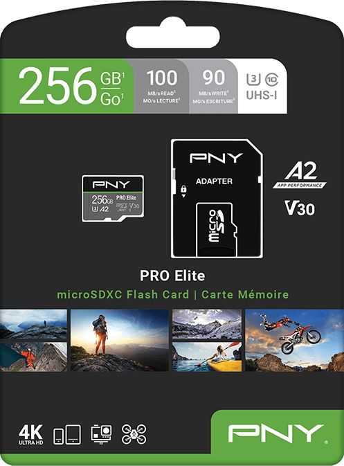 Atminties kortelė telefonui Micro SDXC PNY P-SDU256V32100PRO-GE 256GB