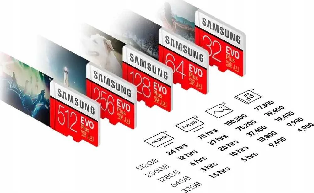 Atminties kortelė Samsung EVO PLUS microSDXC 256GB UHS-I U3
