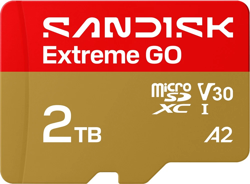 Atminties kortelė Karta SanDisk Extreme Go Micro SDHC UHS-I 2TB A2 / Video Class V30 / UHS-I U1 (SDSQXGN-2T00-GN6MN)