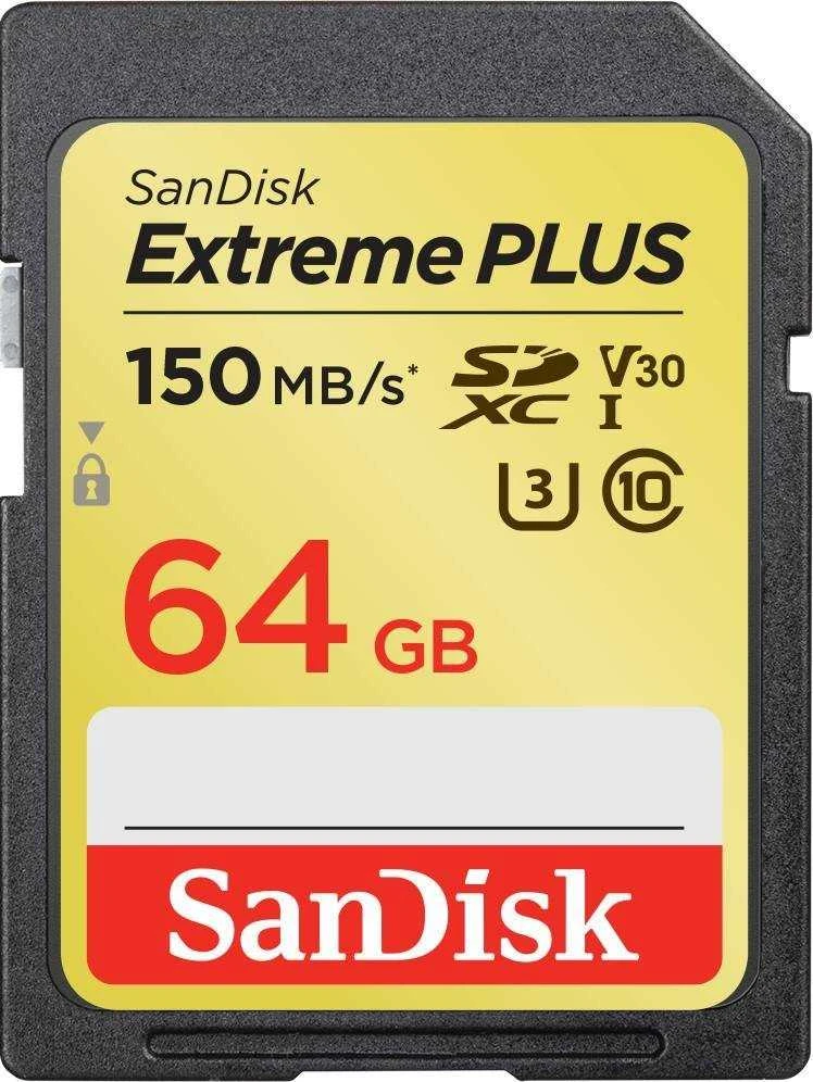 Atminties kortelė SanDisk Extreme Plus SDXC 64 GB