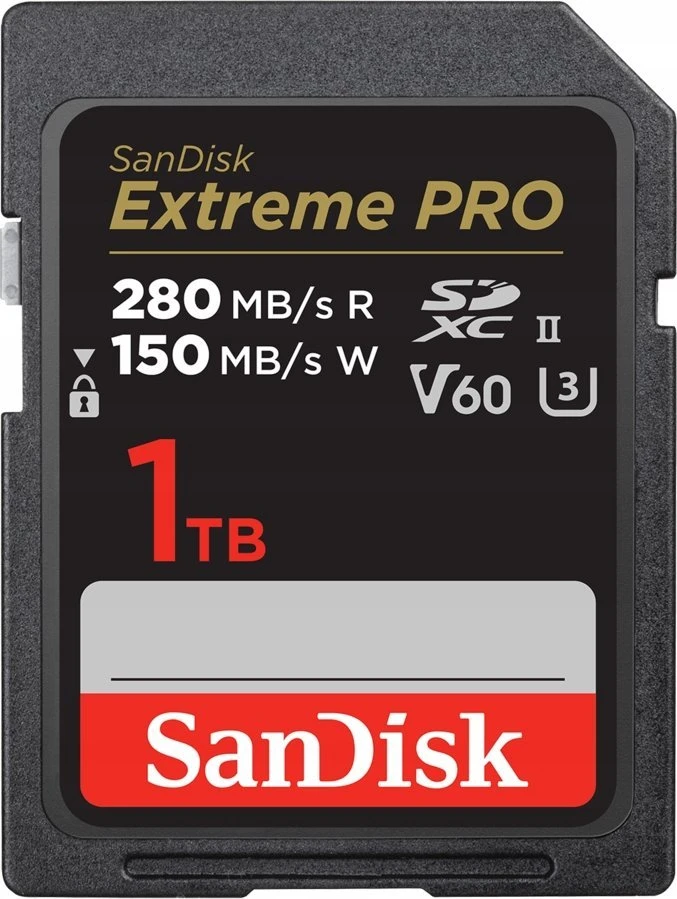 Atminties kortelė „SanDisk Micro SDXC“ 1 TB „Extreme PRO“ kortelė (R: 280 MB/s, W: 150 MB/s, UHS-II, V60)