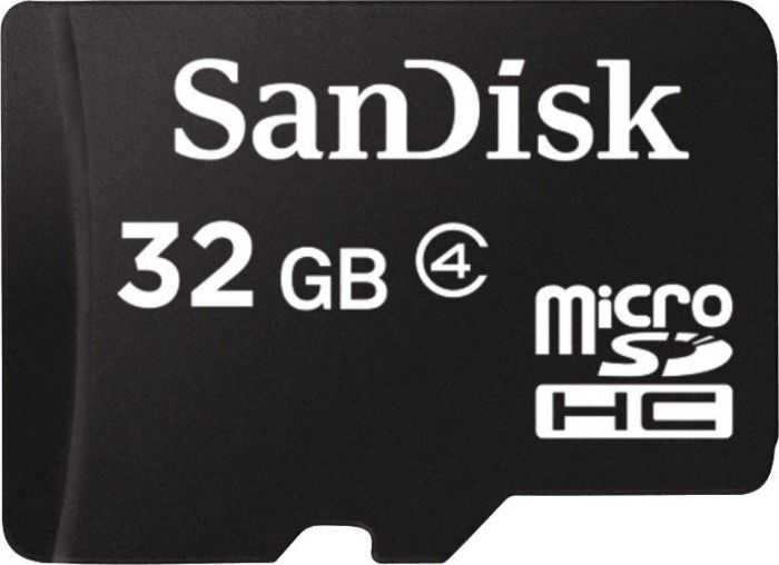 Atminties kortelė SanDisk Micro SDHC 32GB + SD adapteriai; EAN: 619659066918