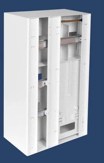 Karwasz Bracer RU-25-P Ant paviršiaus montuojama/po sienele skaitiklių spinta (universali) 1 metro, 3 fazių, 25 IP30 moduliai RU-25-P