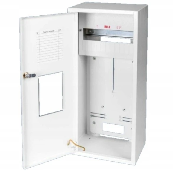 Karwasz RU-3 Z/O/E Ant paviršiaus montuojama/po sienele skaitiklių spinta (universali) 1 metro, 3 fazių, 12 IP30 modulių, 115 mm RU-3 Z O/E