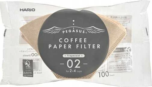 Hario Pegasus 02 kavinuko filtrai pakuotėje