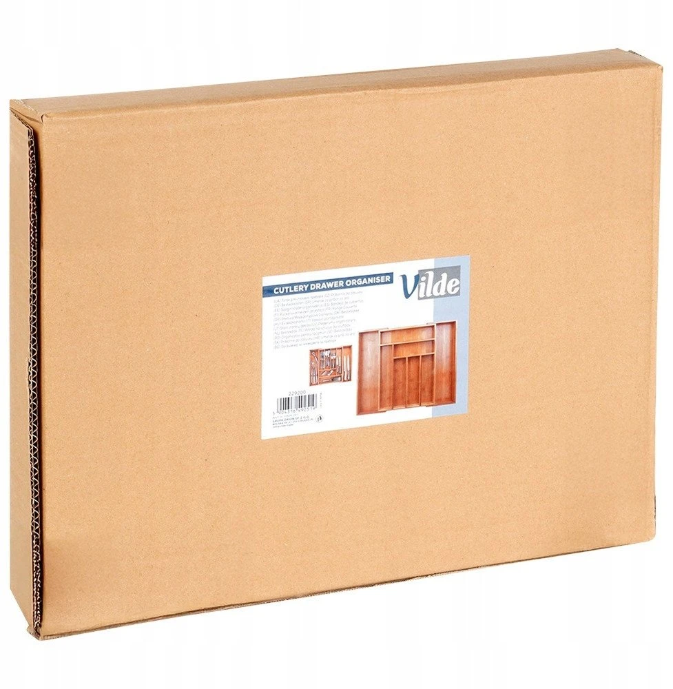 Bambukinis stalo įrankių dėklas Vilde, 35,5-54,5x45,5 cm