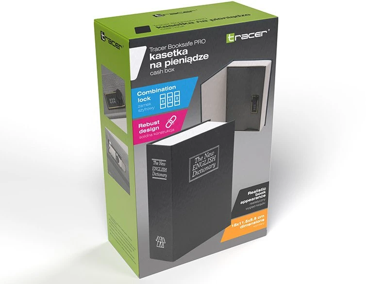 Kasetka „Tracer BookSafe Pro“ pinigų dėžutė
