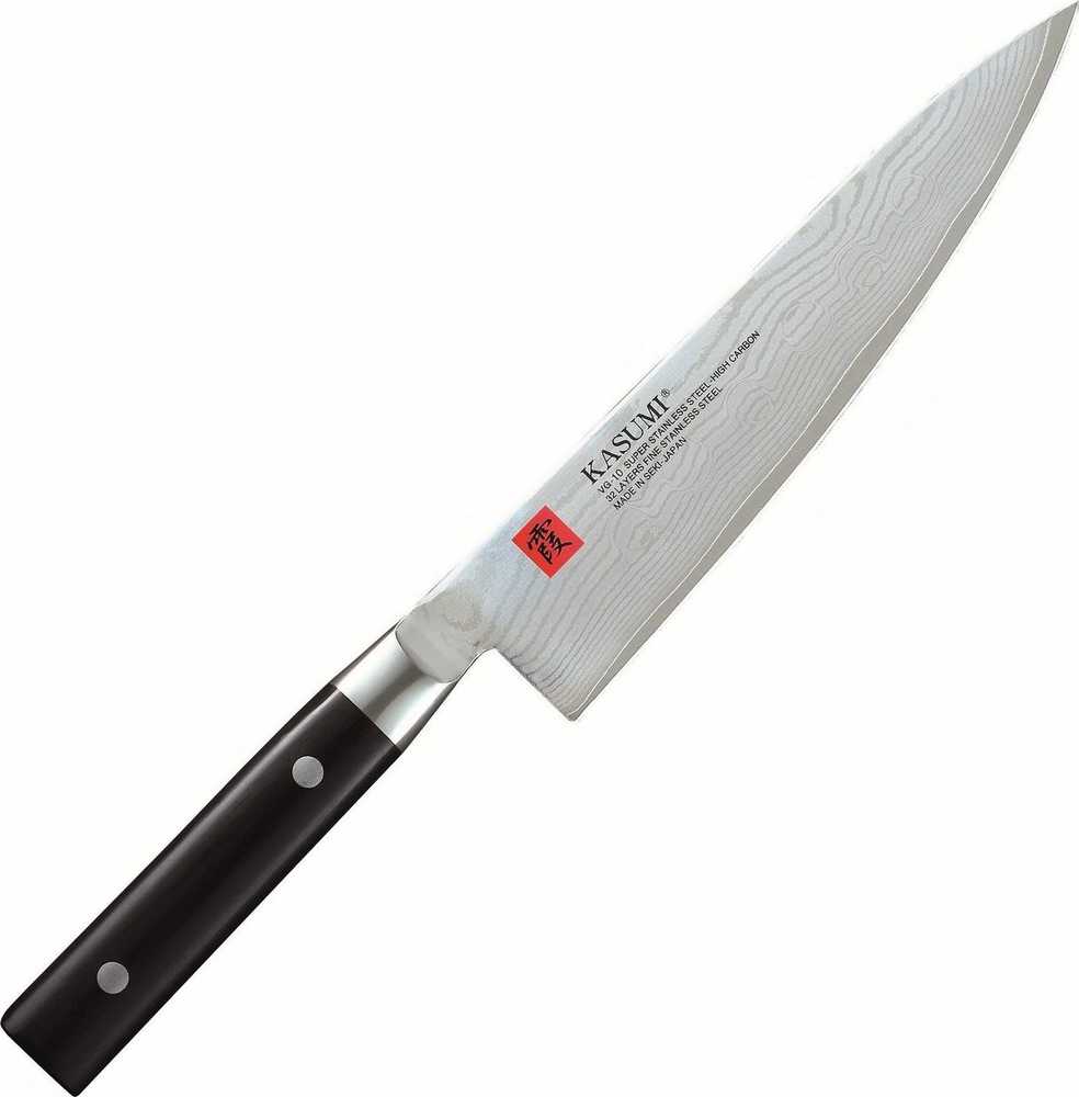 KASUMI Japoniškas Chef peilis, ilgis 20 cm, Damasko plienas DAMASCUS
