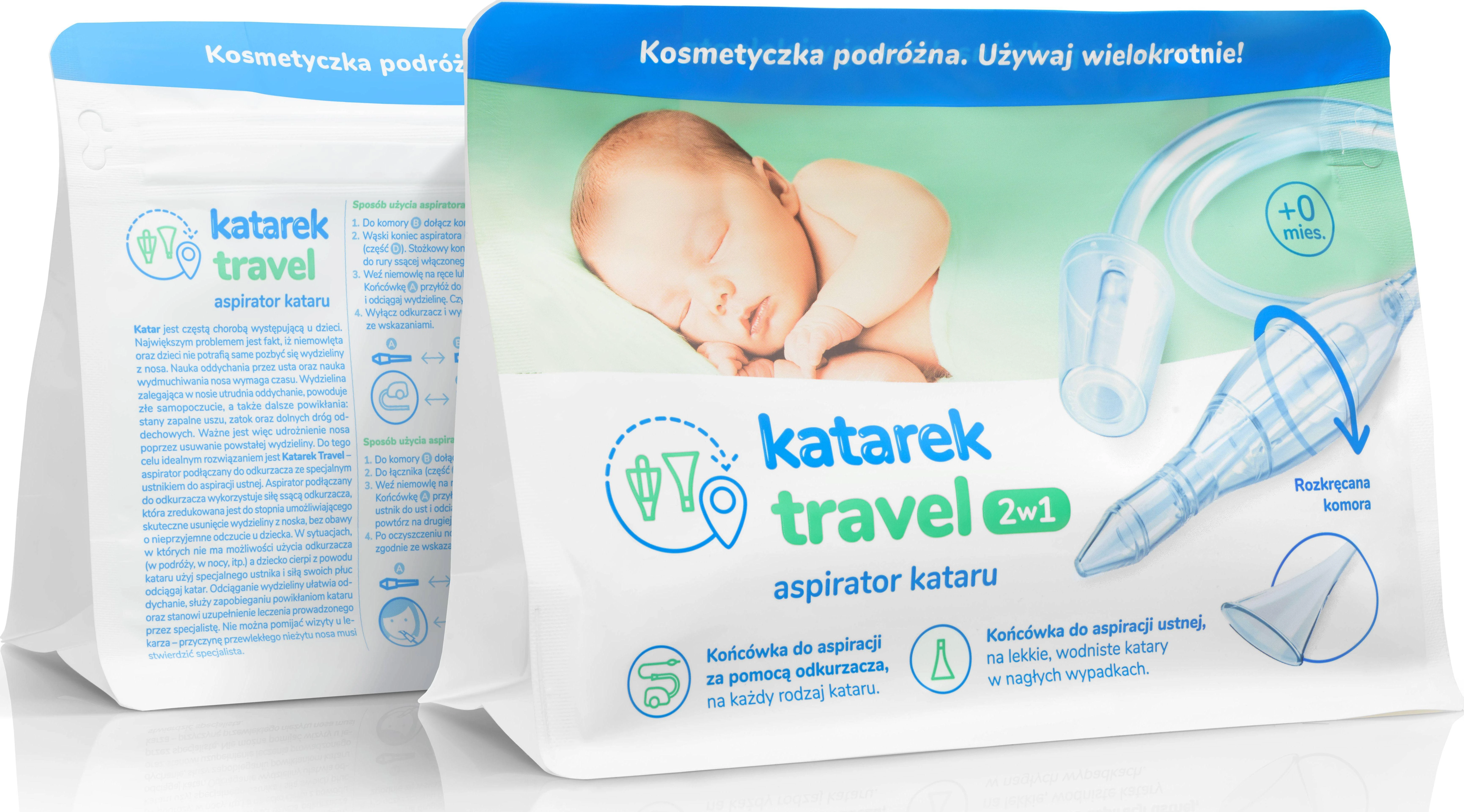 KATAREK kelioninis aspiratorius 2in1