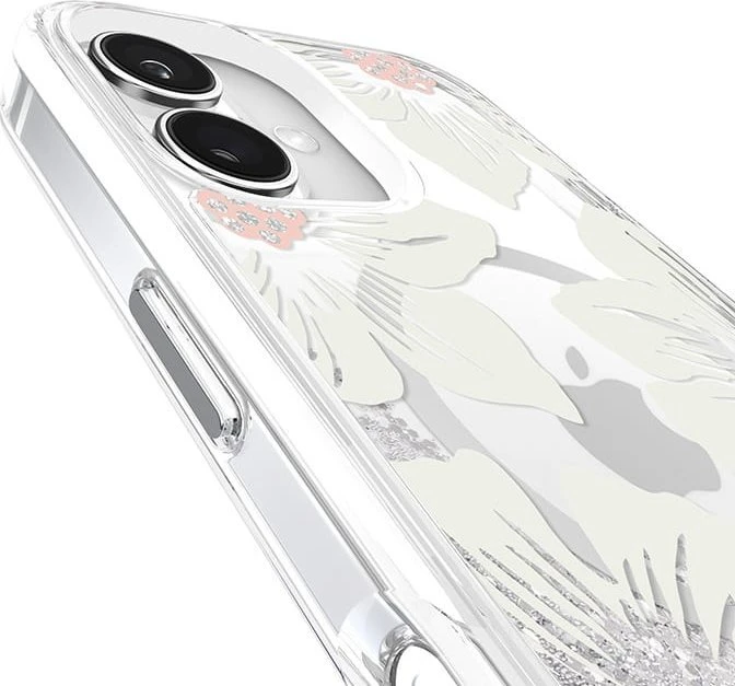 Kate Spade New York Liquid Glitter MagSafe - dėklas skirtas Apple iPhone 16 Hollyhock Floral