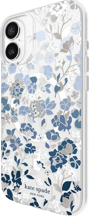 Kate Spade New York Protective Gems MagSafe - dėklas skirtas Apple iPhone 16 Plus Flowerbed Mėlyna