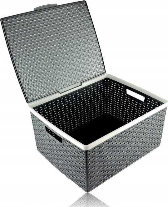 Katex Koszyk su dangčiu. RATTAN 41X34X20