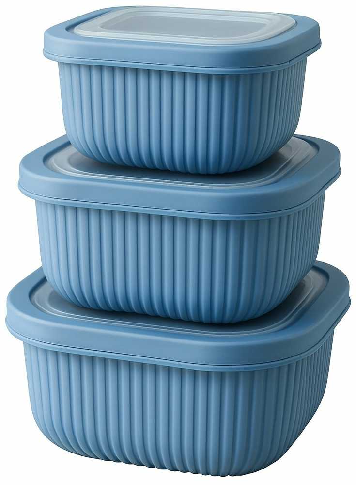 „Katex Micro Line“ maisto konteinerių rinkinys 600, 1100, 1800 ml Atsitiktinės spalvos