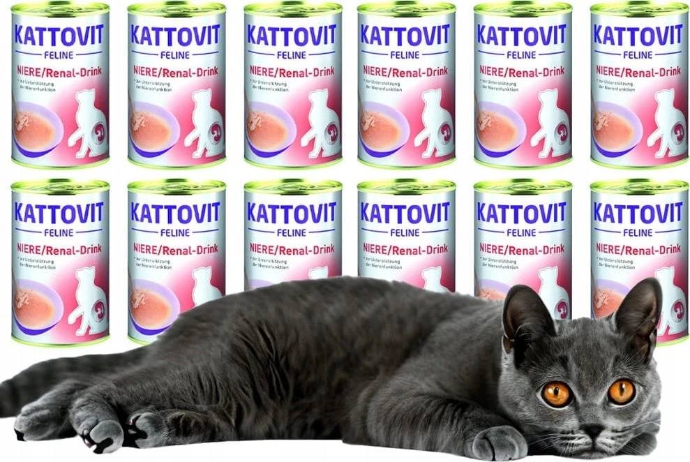 KATTOVIT Feline Niere Renal gėrimas - skanėstai katėms - 135ml