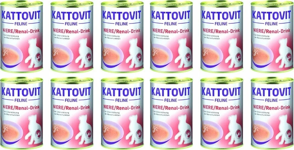 KATTOVIT Feline Niere Renal gėrimas - skanėstai katėms - 135ml