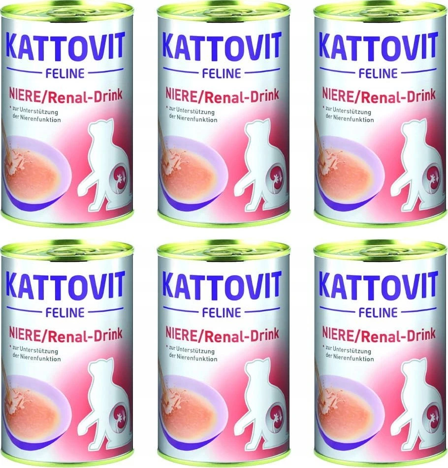 KATTOVIT Feline Niere Renal gėrimas - skanėstai katėms - 135ml