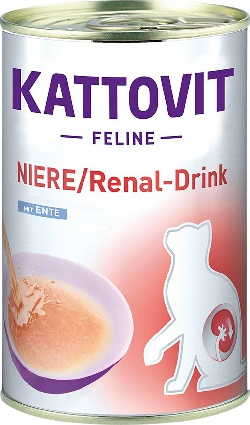 KATTOVIT Feline Niere Renal gėrimas Duck - kačių skanėstai - 135ml