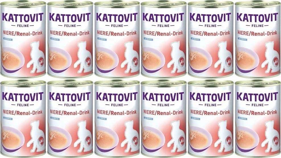 KATTOVIT Feline Niere Renal gėrimas Duck - kačių skanėstai - 135ml
