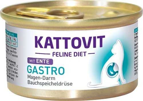 Drėgnas Kačių Maistas - Kattovit Gastro Su Antiena, 85g
