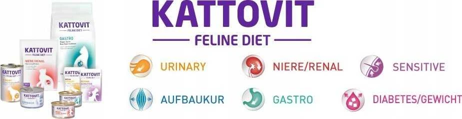 Drėgnas Kačių Maistas - KATTOVIT Feline Diet Gastro lašiša su ryžiais 85g